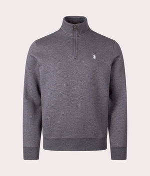 Double-Knit Quarter Zip Sweatshirt in Barclay Heather | Polo Ralph