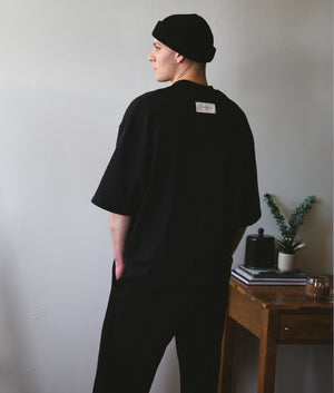 Oversized-Heavy-T-Shirt V3 Black-Florence-Black-EQVVS