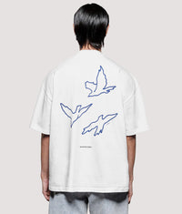 Box Fit Flight T-Shirt: White 