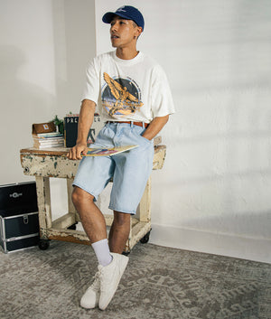 Golden Tour T-Shirt in Flat White | Represent | EQVVS