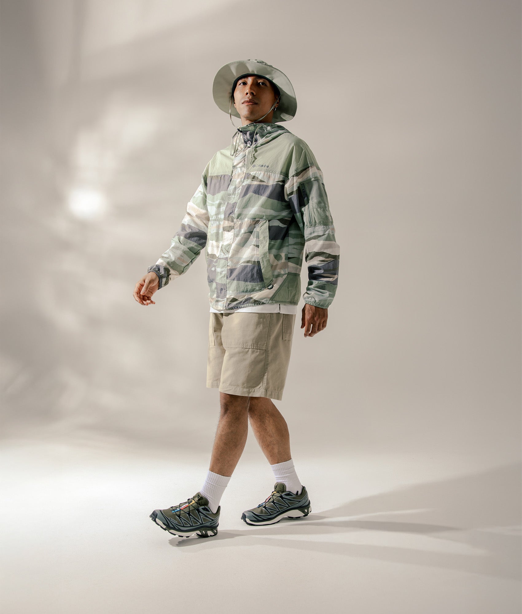 Challenger II Novelty Windbreaker. Shot by EQVVS Campaign shot.