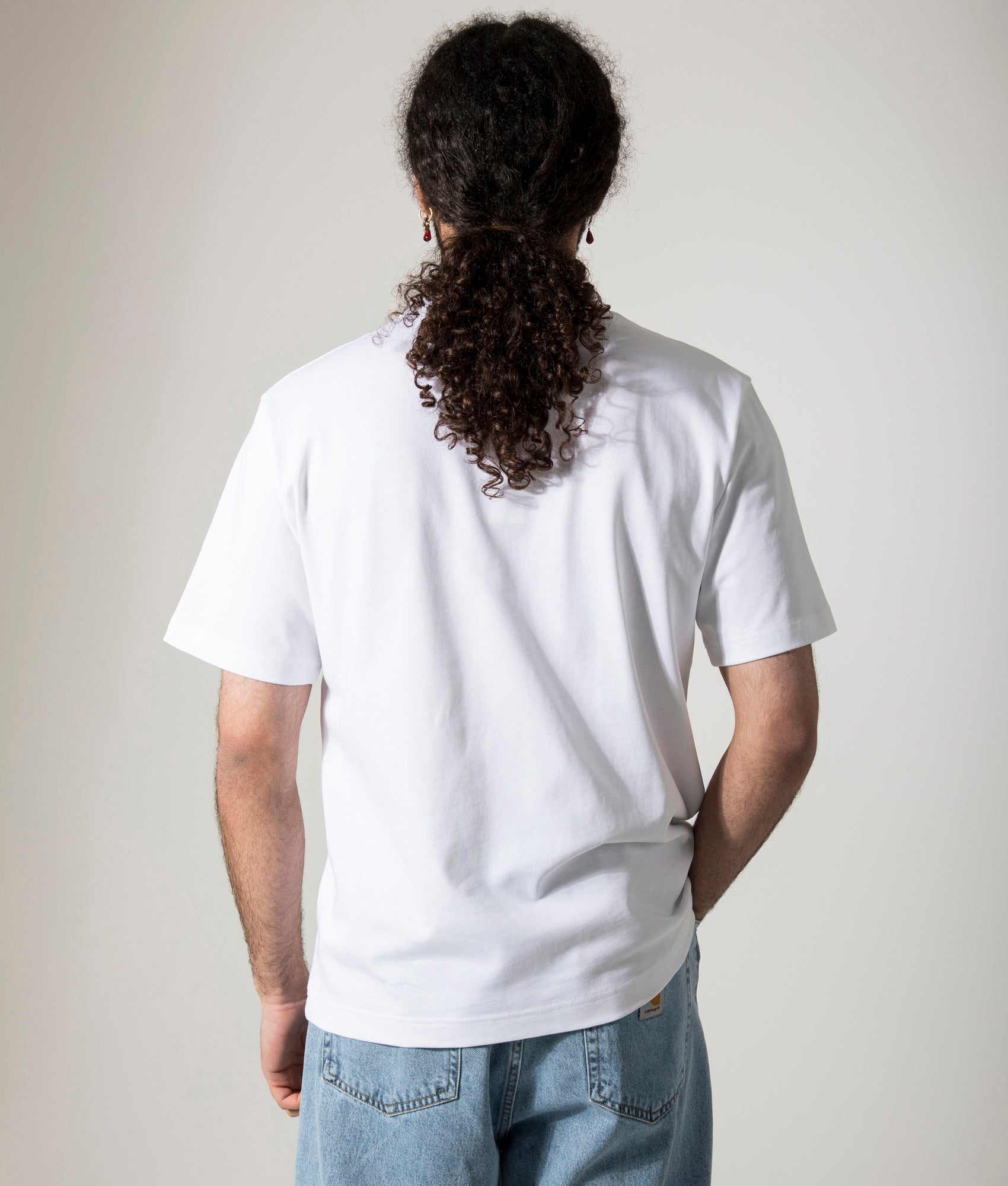 Norse Projects Holger Organic Boat Print T-Shirt in White. Shot at EQVVS.