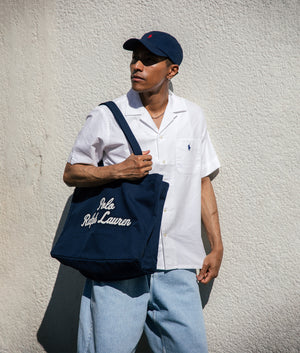 Classic Fit Oxford Camp Shirt. Shot by EQVVS. Campaign Shot.