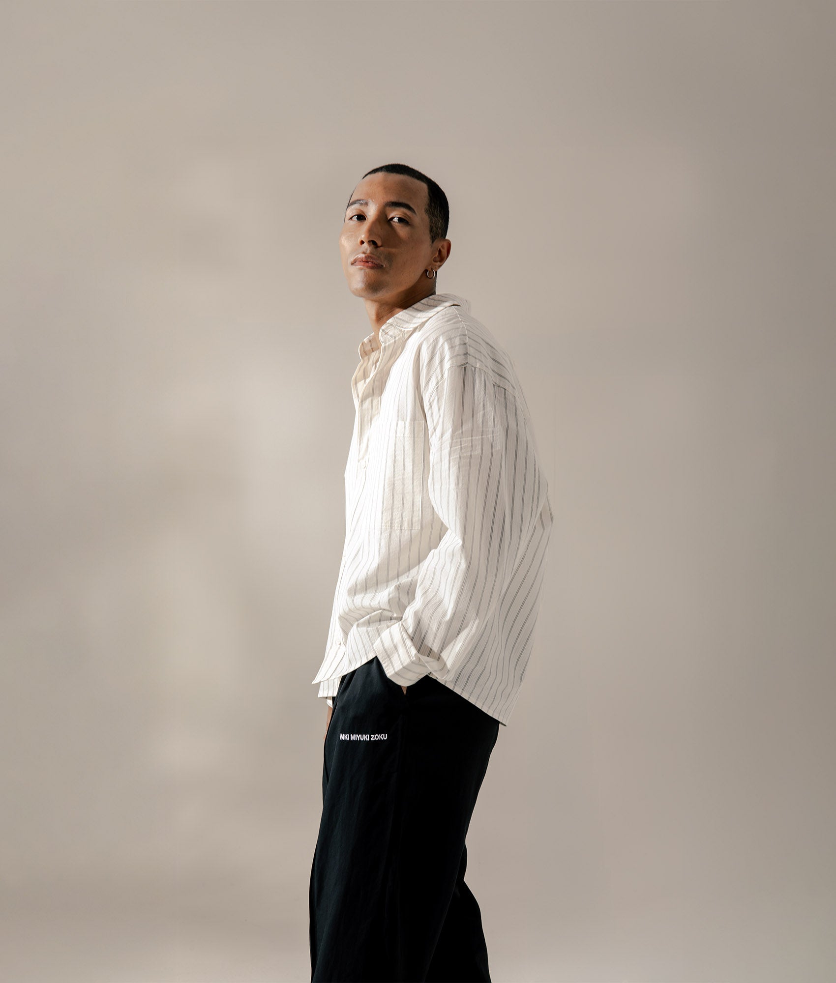 Box Dress Shirt. Shot by EQVVS. Campaign Shot.