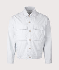 Piece Dyed Mid Layer Overshirt: 962 Grey Microchip 