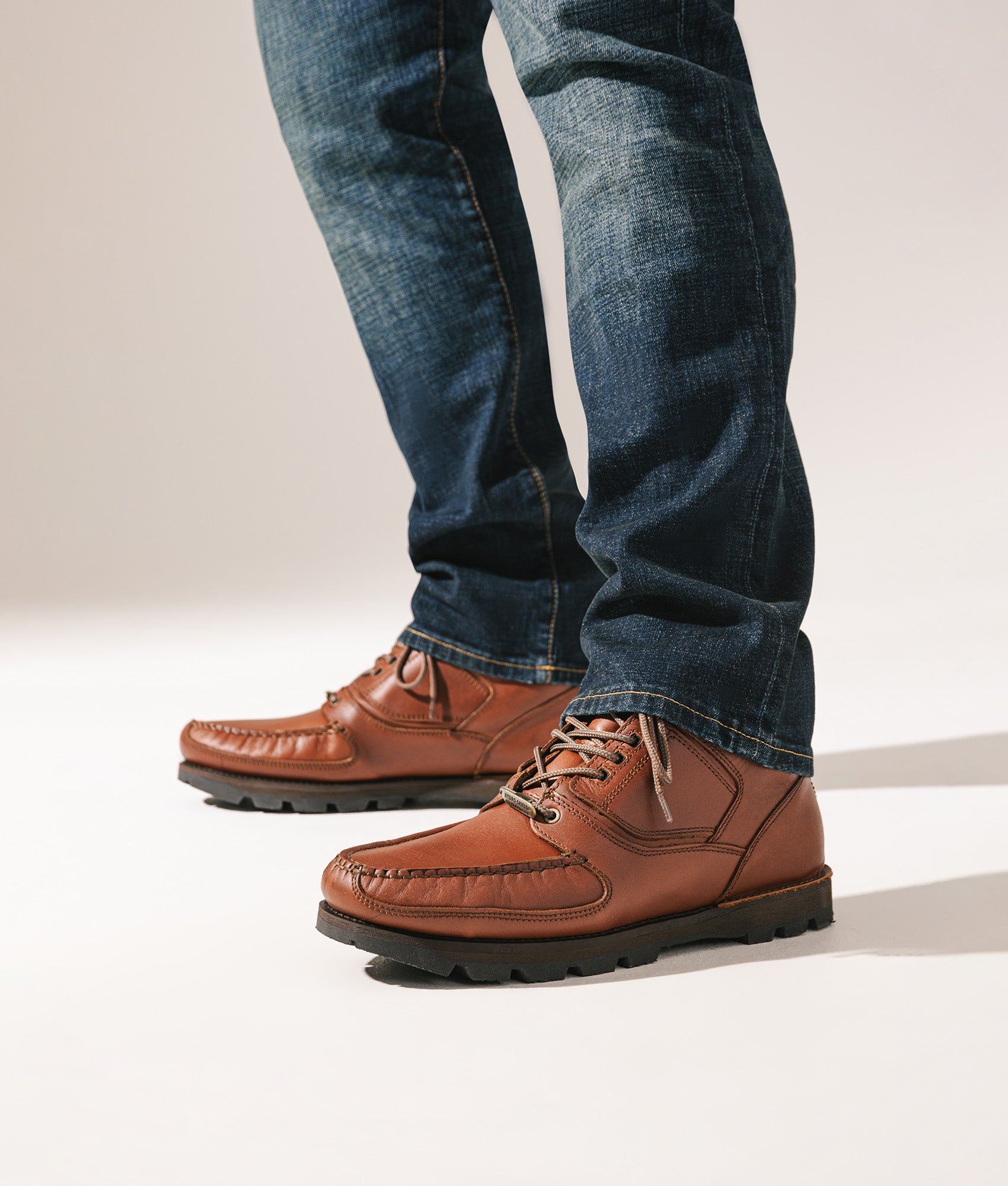 Umbwe Hiker Boots in Black | Rockport | EQVVS | Campaign shot.