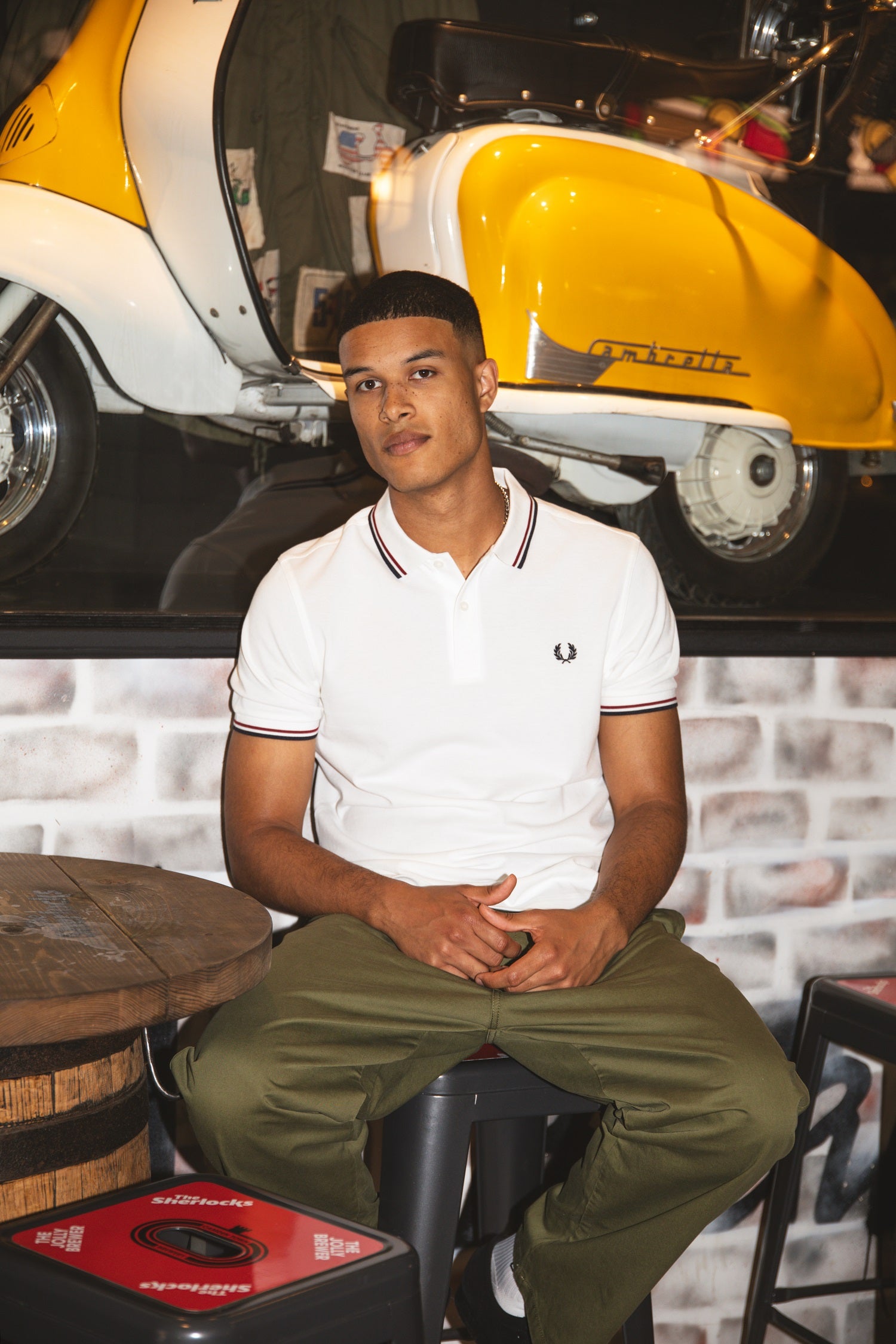 Regular Fit Twin Tipped Fred Perry Polo Shirt