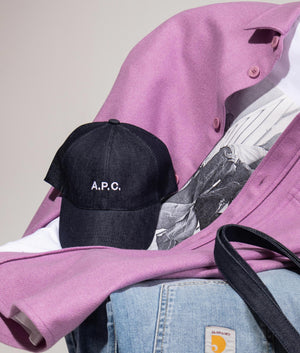 Casquette-Denim-Charlie-Cap-Indigo-A.P.C-EQVVS