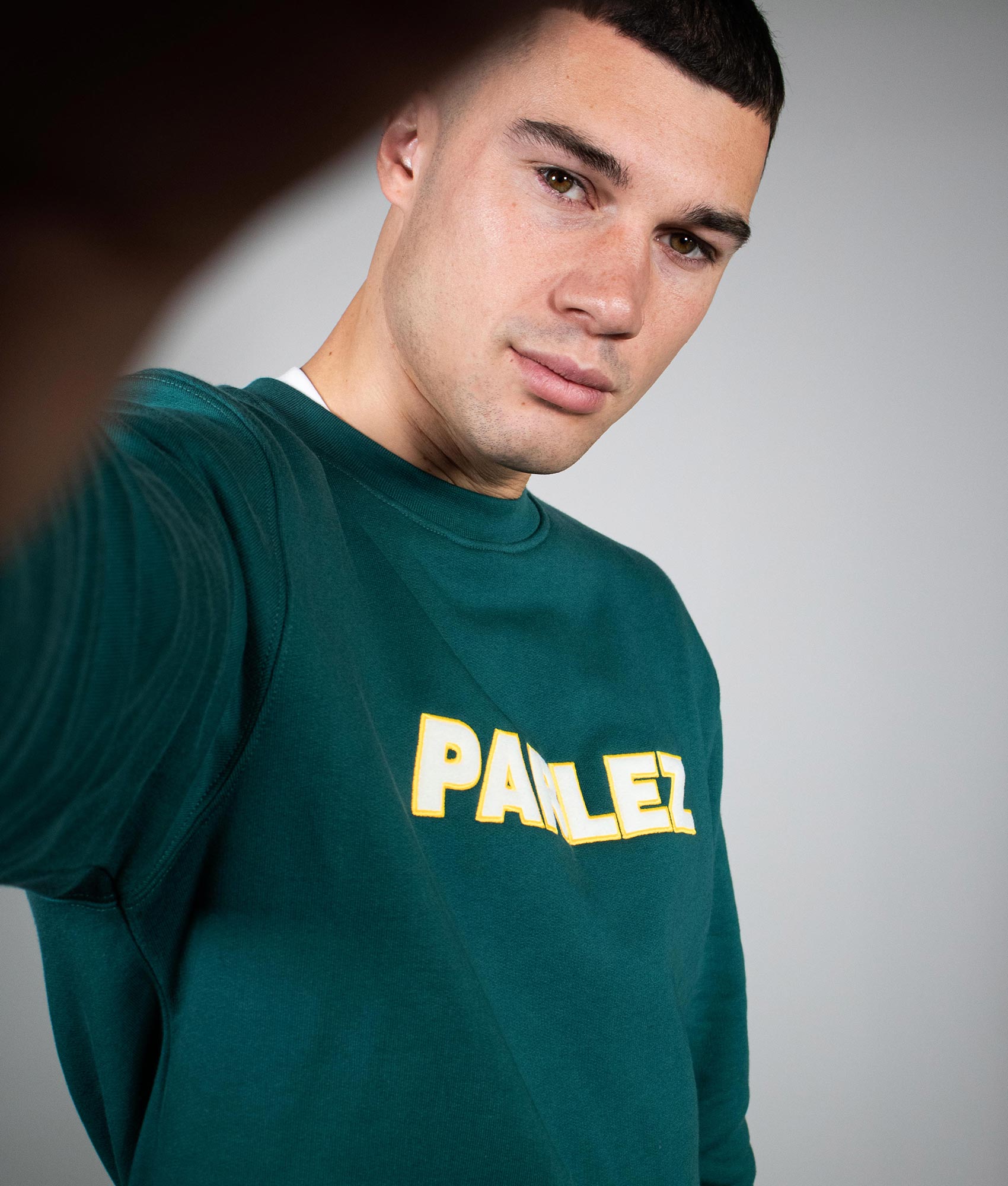 Parlez Relaxed Fit Finn Sweatshirt in Deep Teal, EQVVS. 