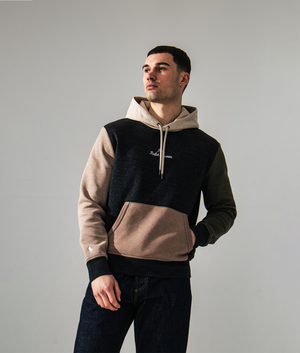 Logo Colour-Blocked Double Knit Hoodie, Ralph Lauren, eqvvs campaign photo