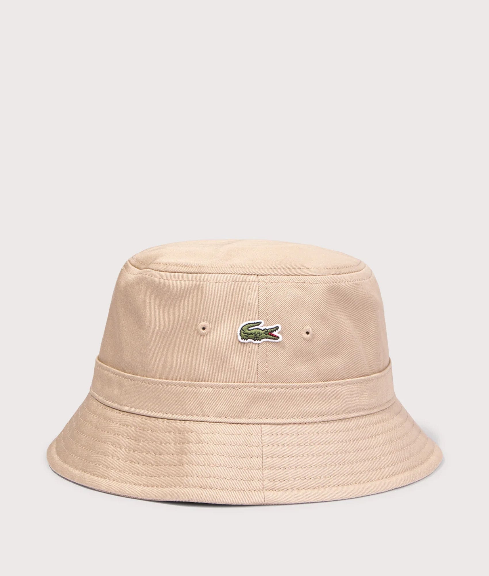Piqué Bucket Hat in Viennese by Lacoste. Shot by EQVVS. Front shot.