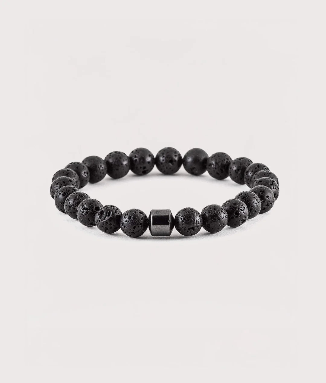 Lava Stone Beaded Stretch Bracelet