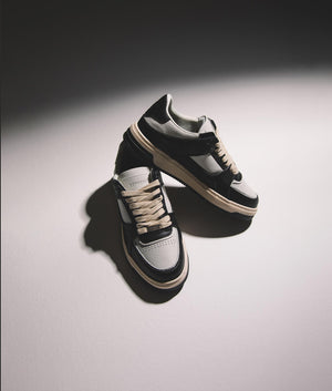 REPRESENT Apex Sneaker black and white campaign shotEQVVS