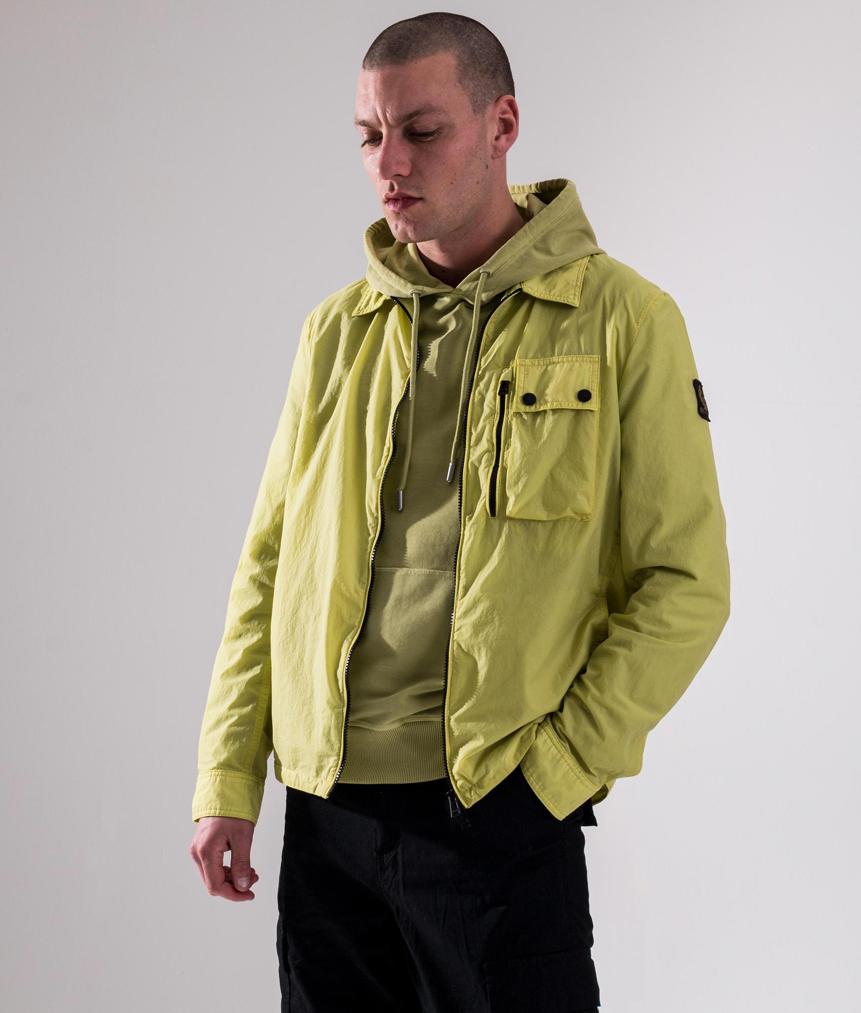 Gauge-Hoodie-Lime-Yellow-Belstaff-EQVVS