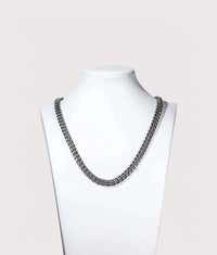 Silver Stainless Steel Cuban Link Chain 8mm 20