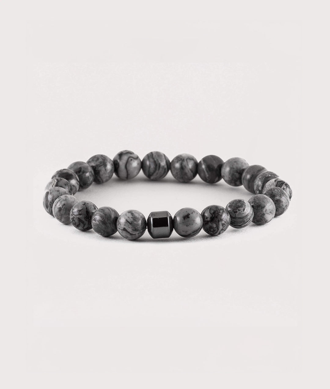 Mysterious Jeweller, Labradorite Beaded Bracelet, Eqvvs Menswear, front shot angle
