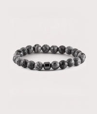 Labradorite Beaded Stretch Bracelet: Labradorite 