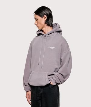 Oversized Design Studio Hoodie in Pigment Raisin | MKI MIYUKI ZOKU