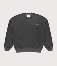Oversized Uniform Crew Sweatshirt: Pigment Black 
