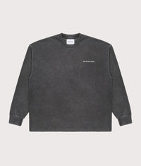 Oversized Long Sleeve Uniform T-Shirt: Pigment Black 