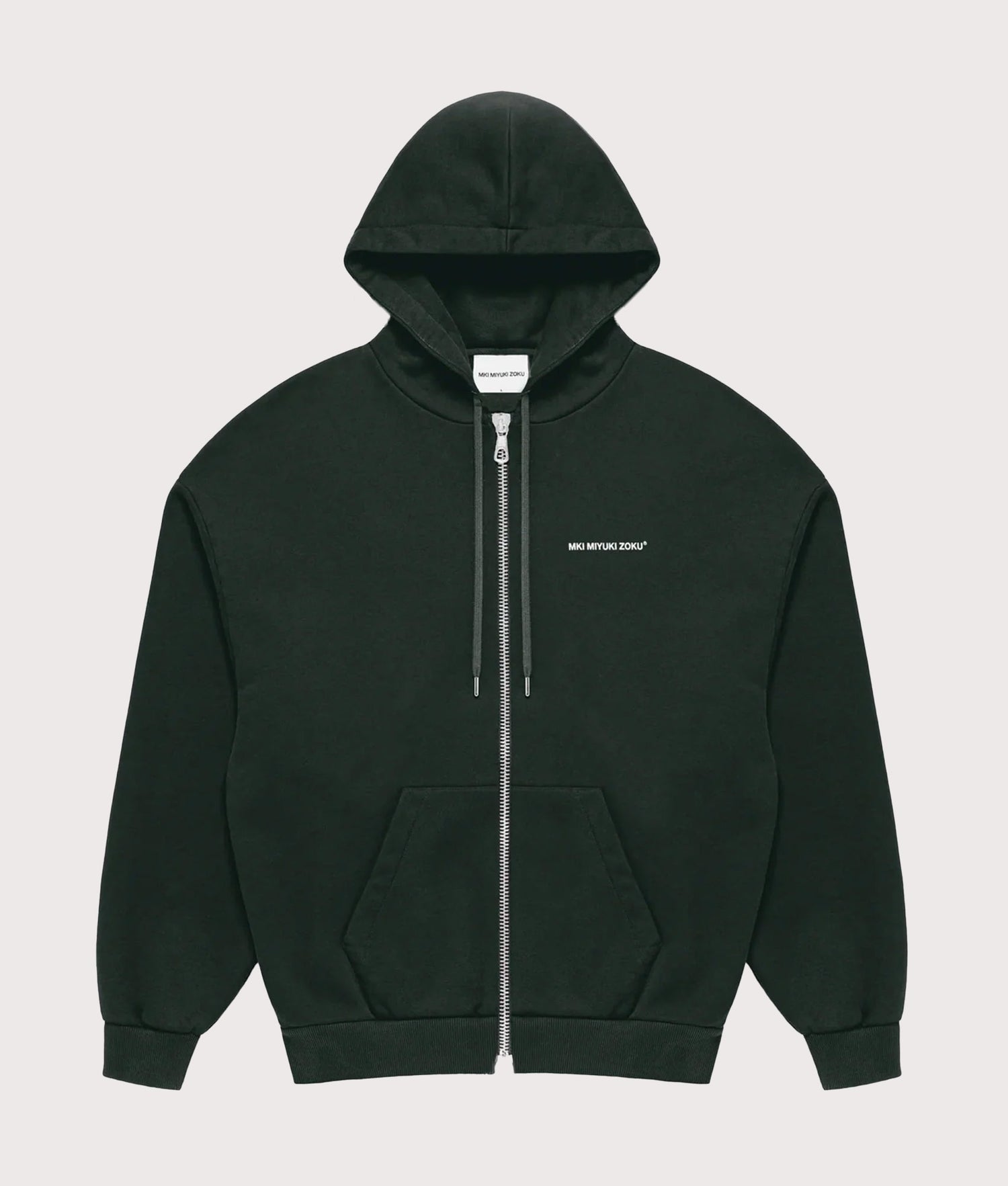 Uniform Zip Through Hoodie in Green | MKI Miyuki Zoku | EQVVS