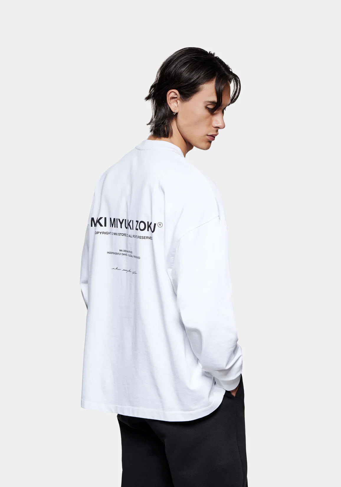 Oversized Long Sleeve Design Studio T-Shirt