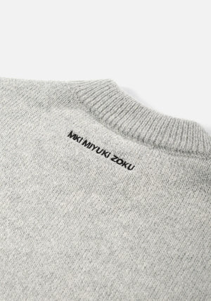 MKI Miyuki Zoku detail shot. Mohair Blend Jumper. 