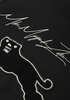 Black Patch Varsity Jacket MKI Miyuki Zoku. Detail Shot. 