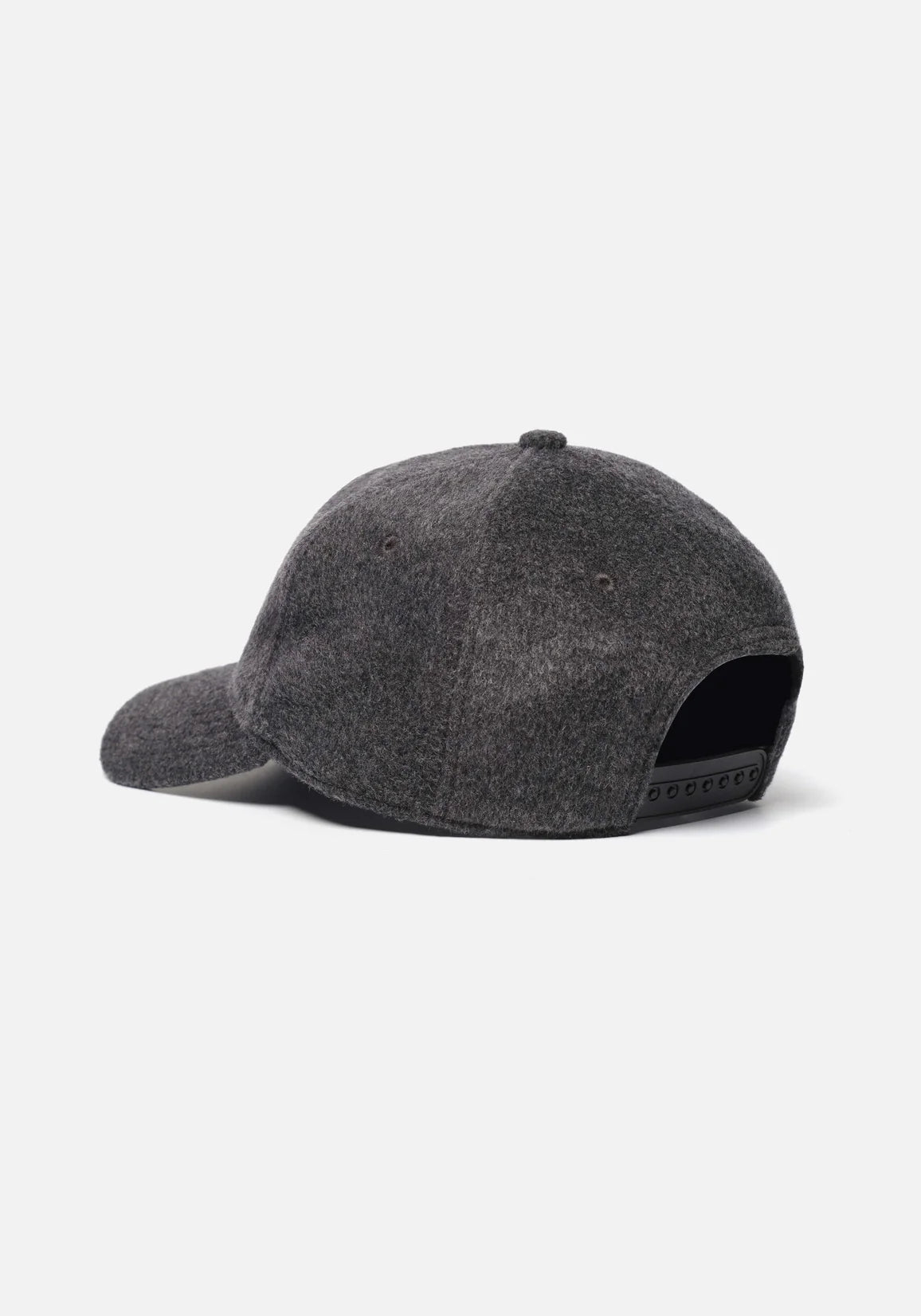 MKI MIYUKI ZOKU V2 Mohair Ball Cap in Charcoal at EQVVS Menswear Back angle shot