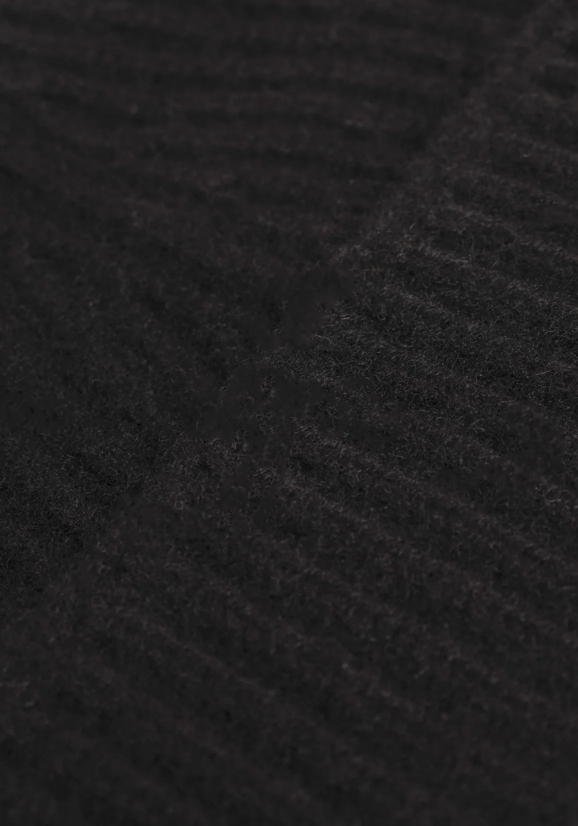Black Cashmere Ribbed Beanie. MKI Miyuki Zoku. 