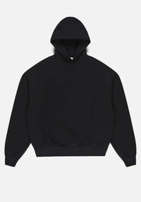 Oversized Fit 800 GSM Superweight Hoodie: Black 