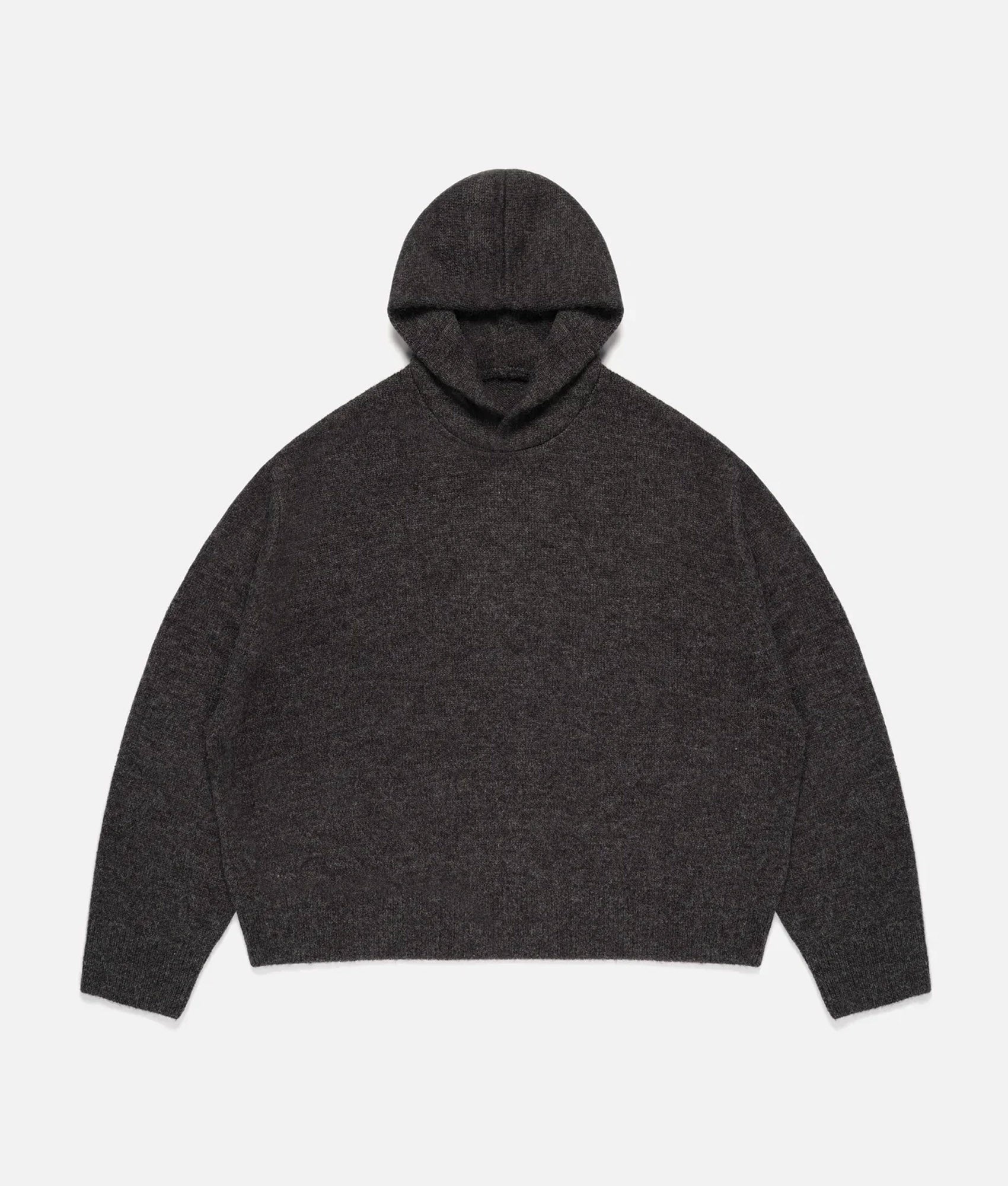Oversized Fit Mohair Blend Knit Hoodie