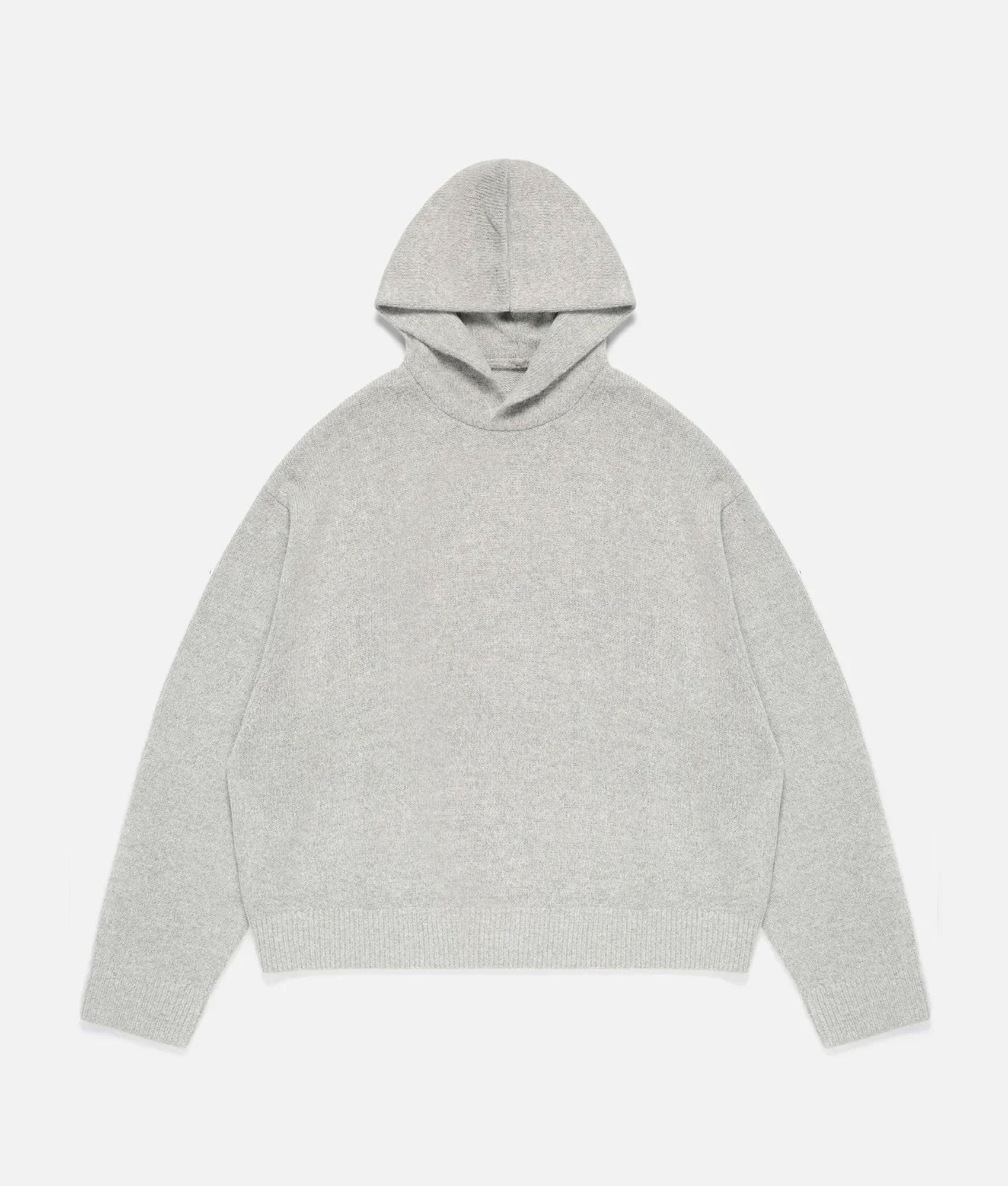 Oversized Fit Mohair Blend Knit Hoodie
