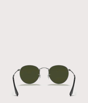 Round-Metal-Sunglasses-Matte-Gunmetal-Green-Lens-Ray-Ban-EQVVS