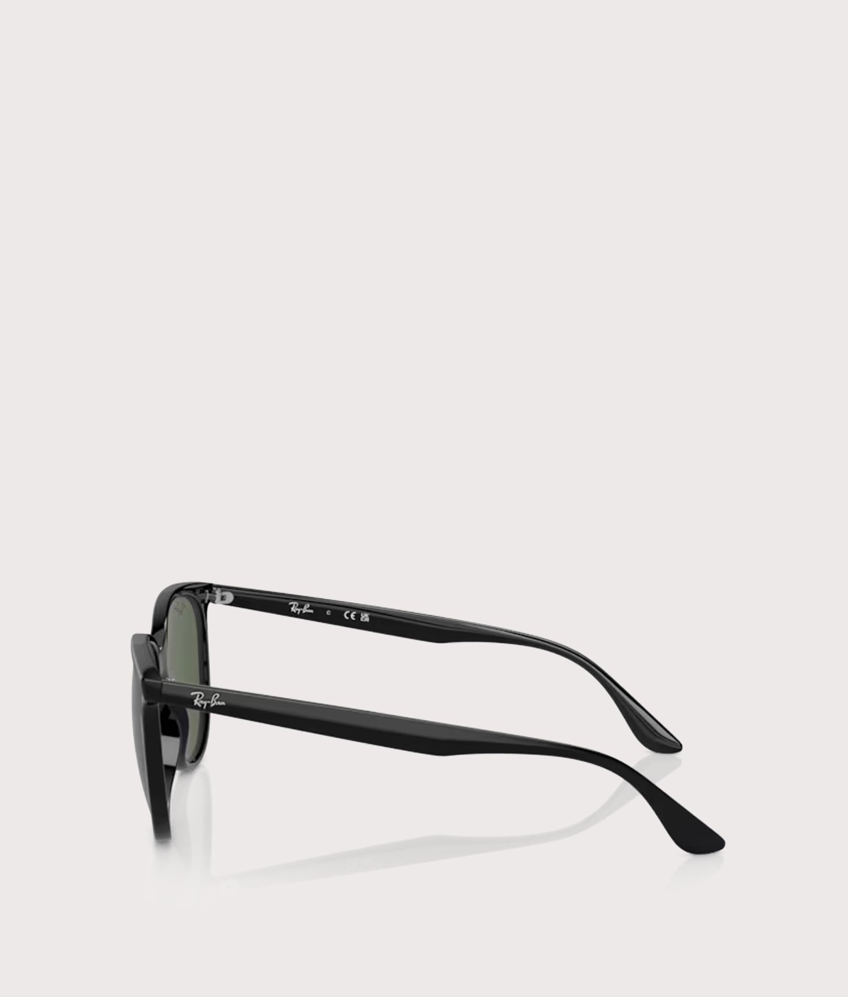 Ray-Ban-4378-Sunglasses-Polished-Black-Dark-Green-Lens-Ray-Ban-EQVVS