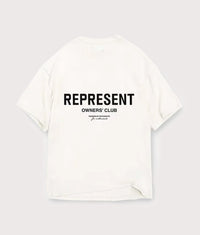 Oversized Fit Owners Club T-Shirt: 072 Flat White 