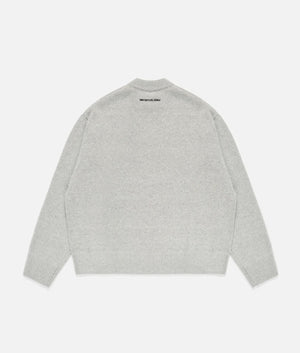 Oversized Fit Mohair Blend Knit Crew Jumper