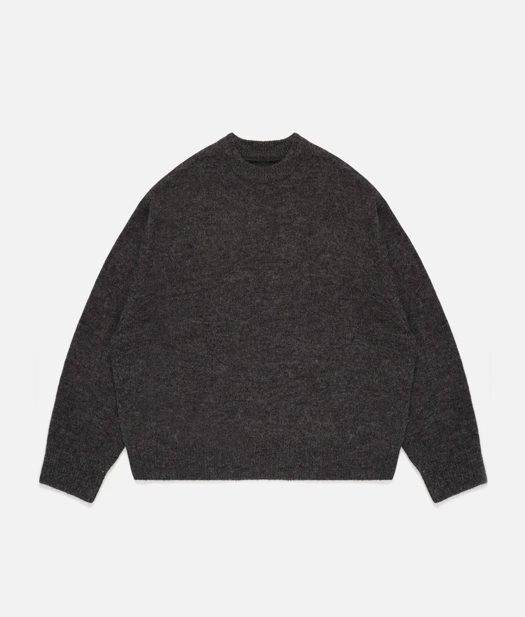 Oversized Fit Mohair Blend Knit Crew Jumper