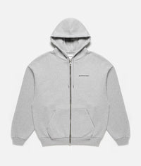 Oversized Uniform Zip Through Hoodie: Grey 
