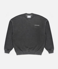 Oversized Uniform Crew Sweatshirt: Pigment Black 