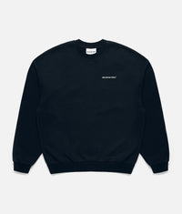 Oversized Uniform Crew Sweatshirt: Navy 