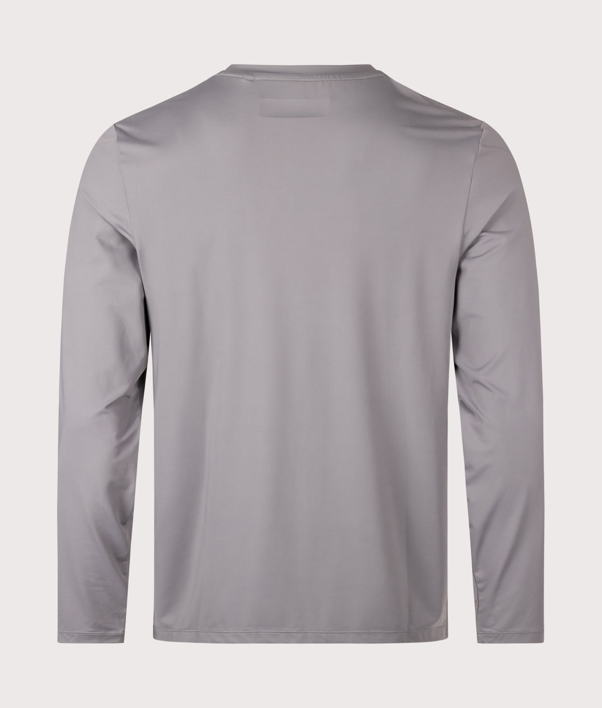 REFLECT Long Sleeve Training T-Shirt in Grey at EQVVS Menswear. Back shot.