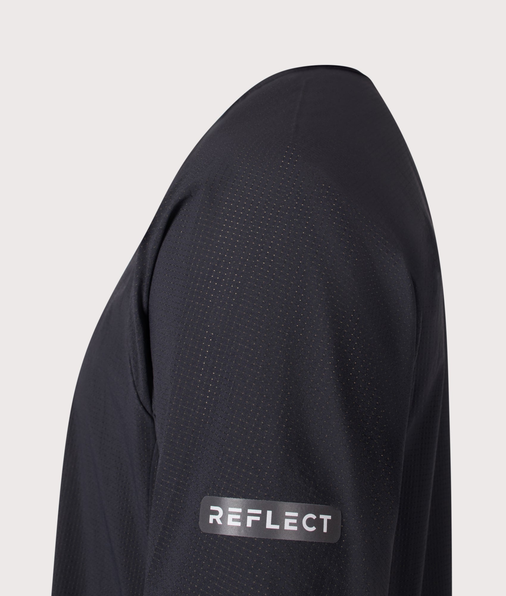 REFLECT Mesh T-Shirt in Black at EQVVS Menswear. Second detail shot.