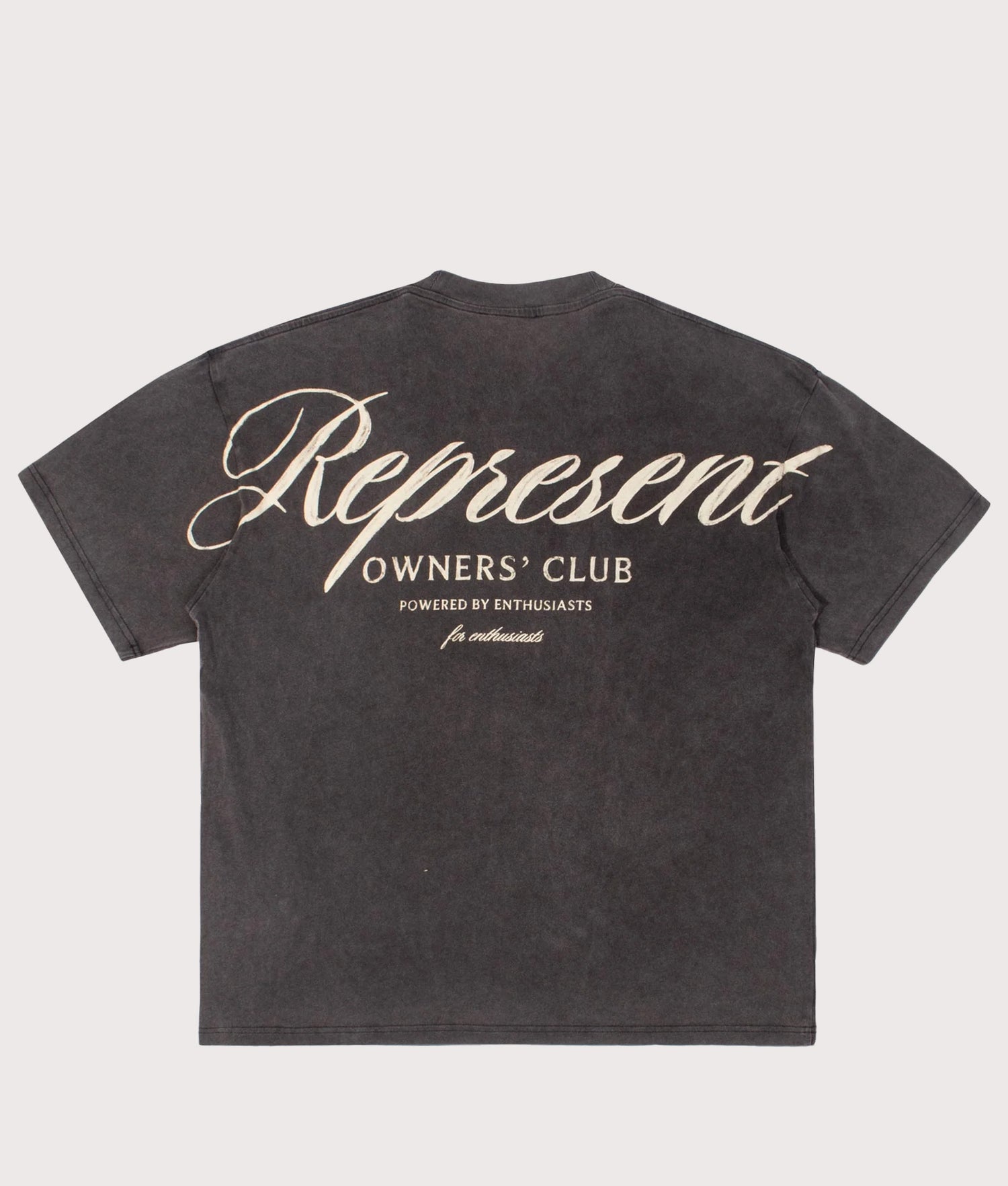 Represent Owners Club Script T-Shirt in V.Grey | Represent | EQVVS