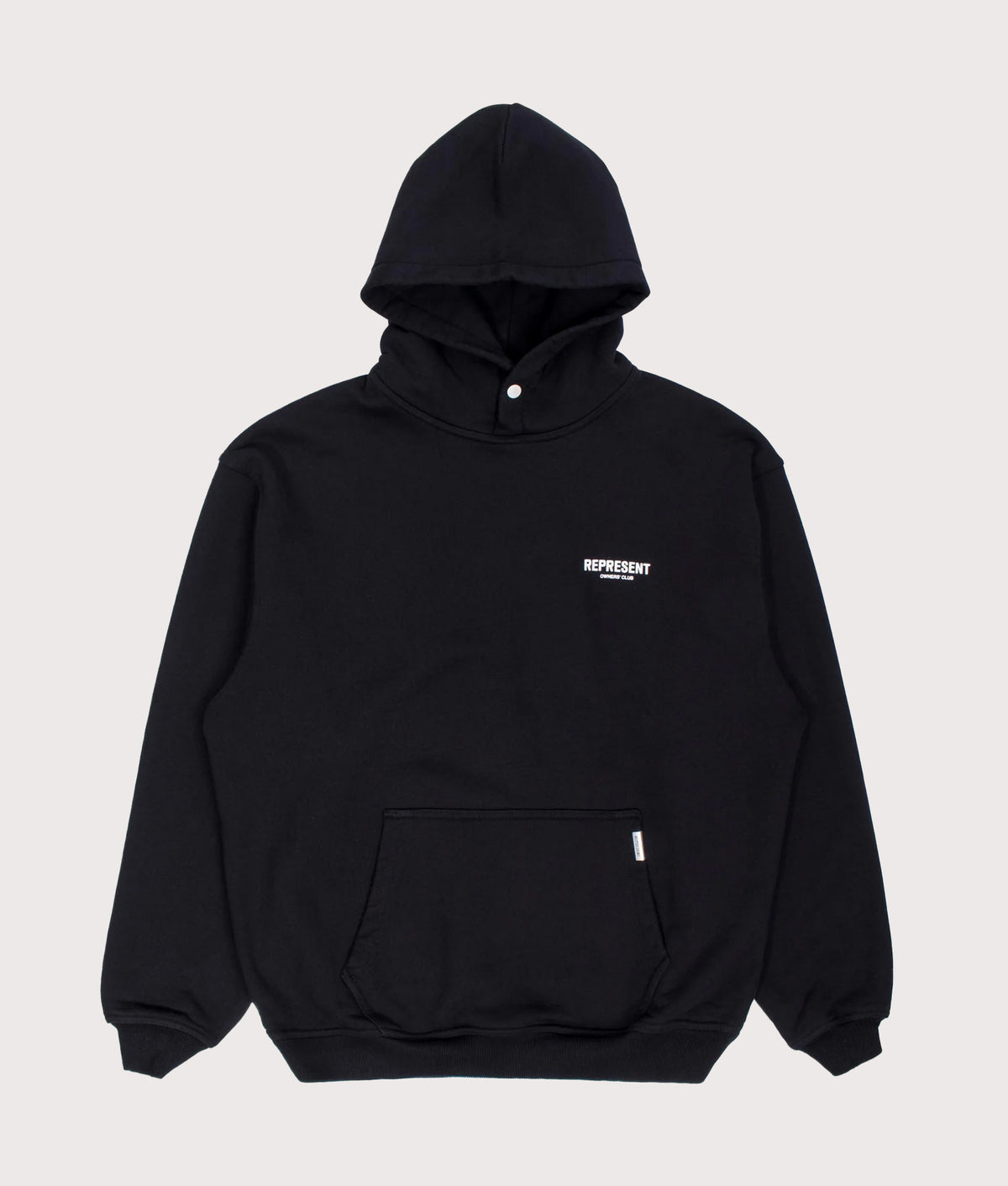 Represent Merch Collaborations Represent Owners Club Hoodie Black Relaxed Fit | EQVVS | Menswear