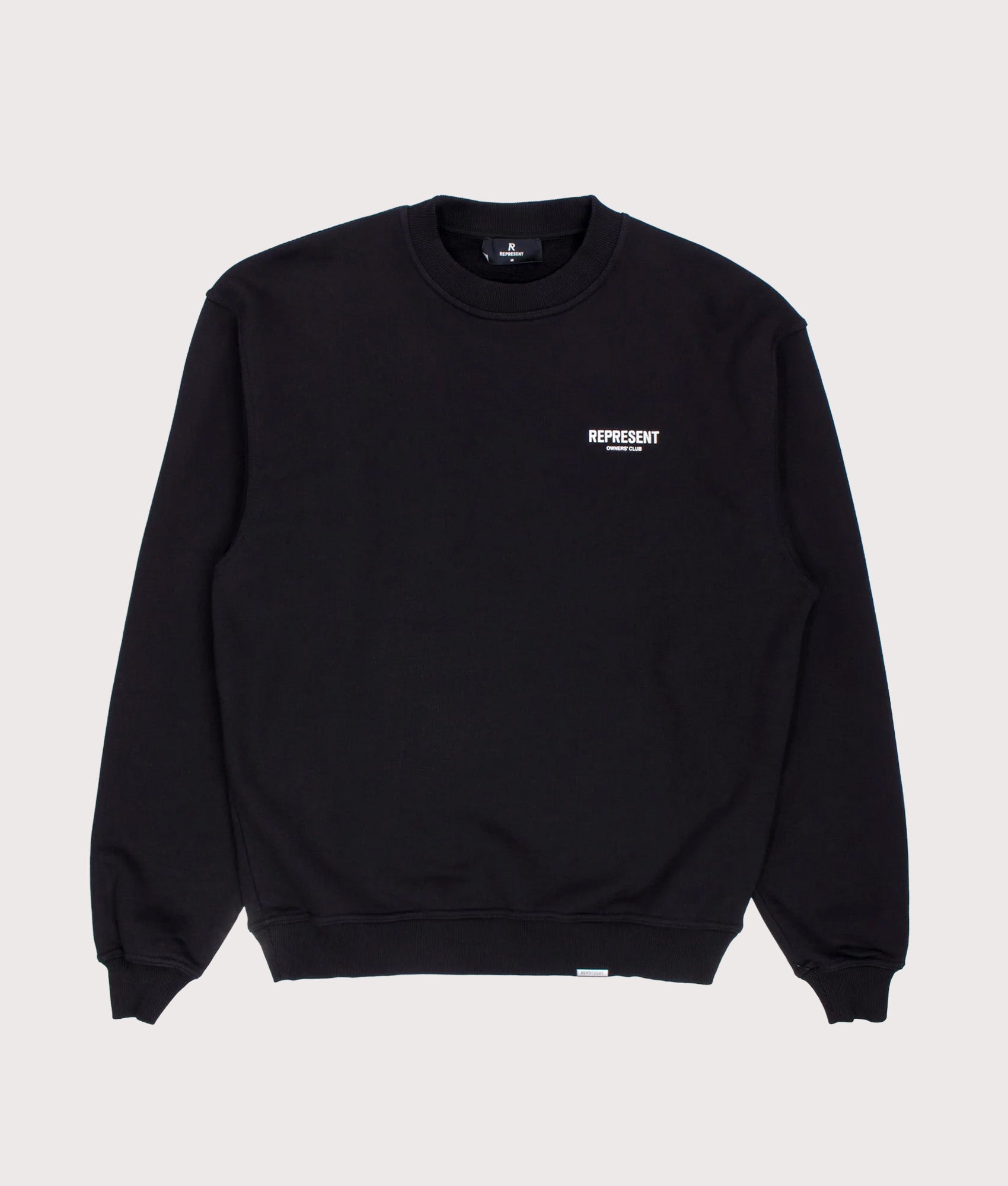 Represent Owners Club Sweatshirt Relaxed Fit Black | EQVVS | Menswear