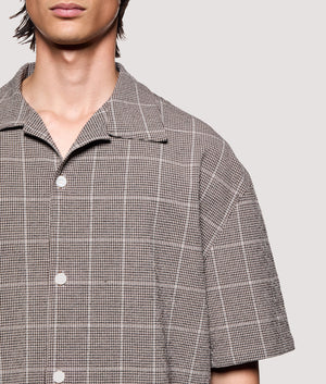 Box Fit Seersucker Check S/S Vacation Shirt | MKI MIYUKI ZOKU | EQVVS