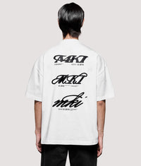 Box Fit Stack T-Shirt: White 