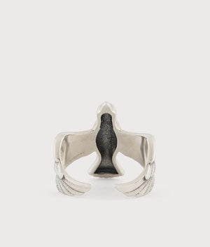 Silver Dove Ring by Serge Denimes. EQVVS Back Angle Shot.