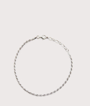 Silver Rope Bracelet by Serge Denimes. EQVVS Flat Shot.